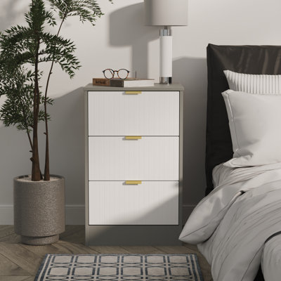 Atsumi 45cm W Manufactured Wood Bedside Table