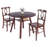 Darrens Table 3-pc Drop Leaf Dining Table With 2 Renaissance Chairs, Walnut-350527907