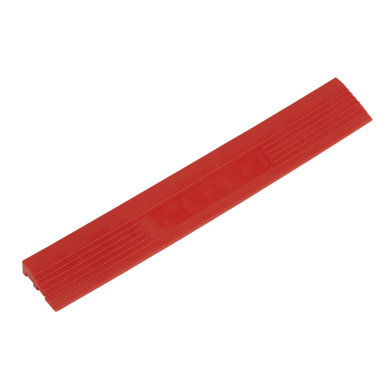 Renate 6 x 40 cm Plastic Singular Tile in Black, Red
