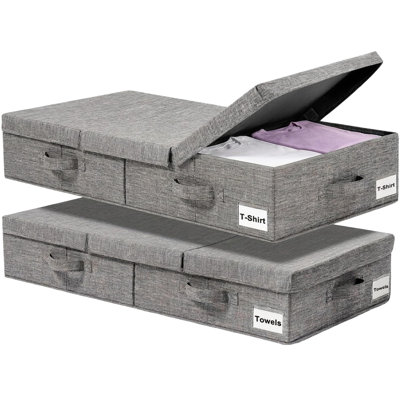 17 Stories Fabric Underbed Storage