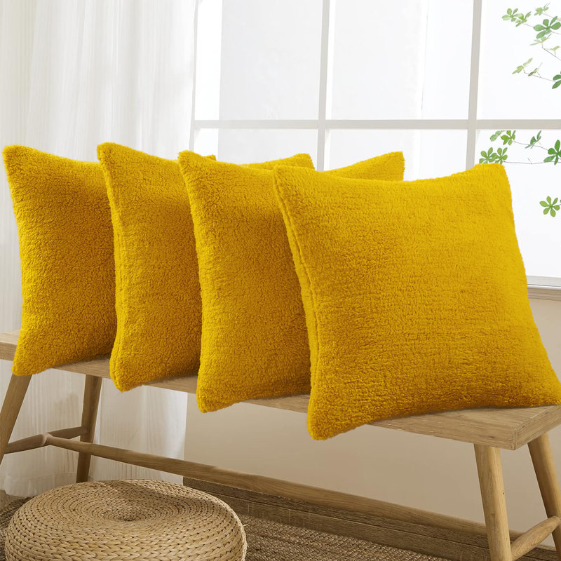 Housse de coussin Aspa, Cari citron