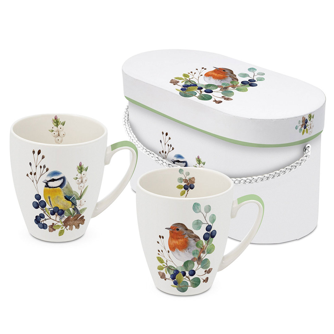 Deux Oiseaux Mug 2er Set Henkelbecher