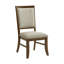 Chaise d'appoint Gordonville avec tissu gris cerise (2 par boîte)