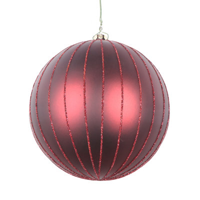 Ornement boule mat scintillante