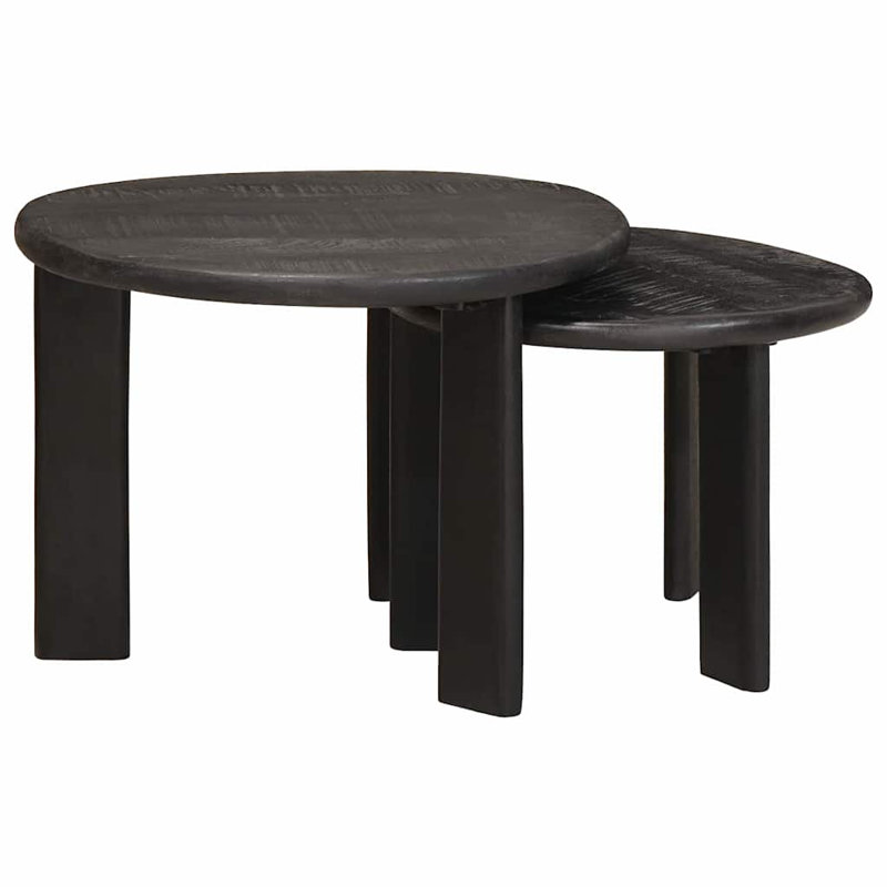 Tavarese Solid Wood Coffee Table, Black