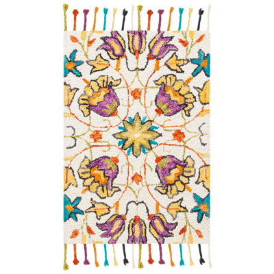 Vahakn Hand Tufted Wool Floral Rug