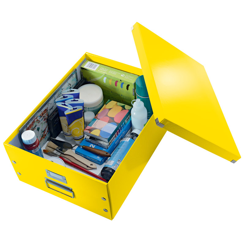 Leitz Decorative Bin, 36.9cm H x 20cm W x 48.2cm D, Yellow