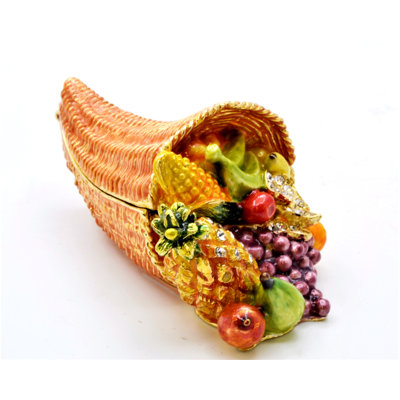 Boîte à bibelots faite à la main avec beaucoup de détails