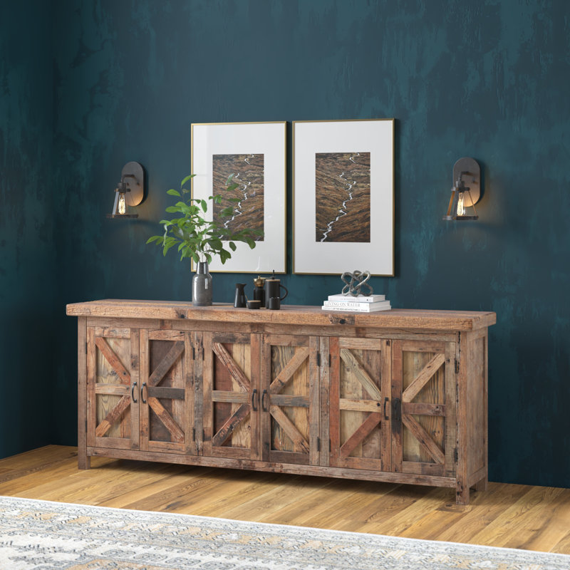 Ezekiel 84'' Solid Wood Sideboard