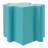 Art Side Table, Modular Convex Edge Mgo Table Buy Singles Or Combine For Custom Layouts, Indoor & Outdoor,Light Blue-1237213763