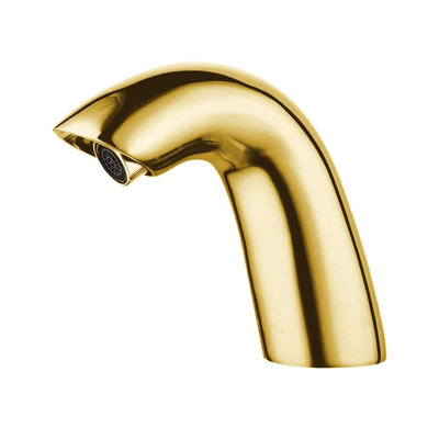 Hospitality Bathroom Conto Commercial Design Automatic Hands Free Faucet Gold Finish