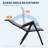 Patio Reclining Folding Chair With Widened Armrest
