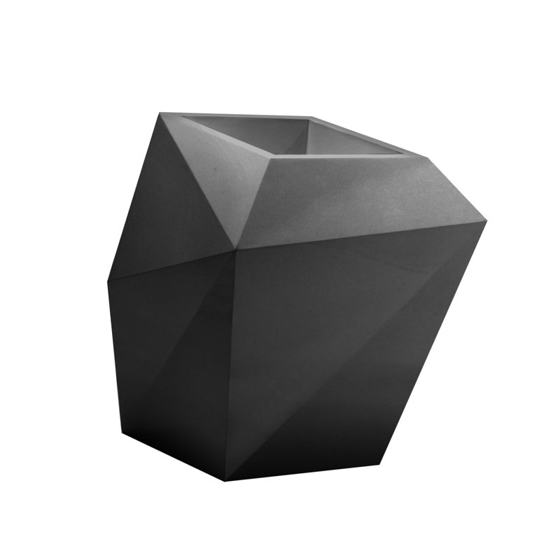 Pot à fleur en résine Faz, H 39,25 po x l 36,25 po x P 30,25, Anthracite