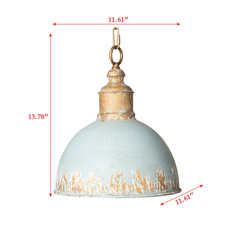 Luminaire suspendu rétro bleu pour les intérieurs élégants, parfait pour créer une ambiance douillette et sophistiquée