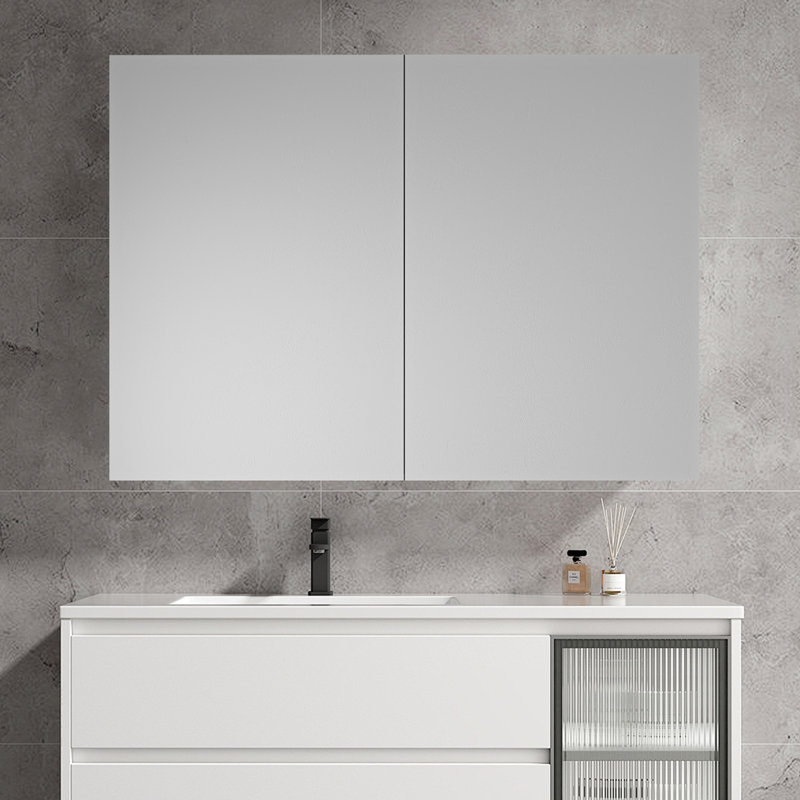 W 26'' H Medicine Cabinet Mirror 5 Fixed, 26" H x 30" W x 4.8" D