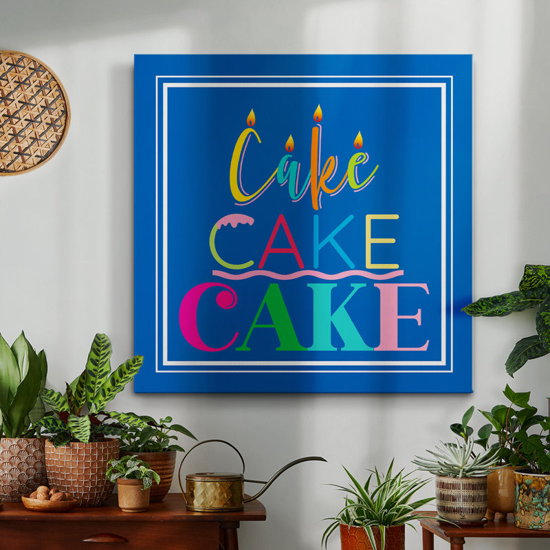 Cake Cake Cake-Premium Gallery Wrapped Canvas - Ready to Hang