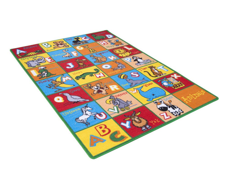 Tapis éducatifs pour enfants 7 'x 10' Alphabet
