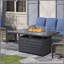 Table rectangulaire pour foyer d'extérieur au propane en aluminium 50000 BTU pour la cour extérieure-126107016