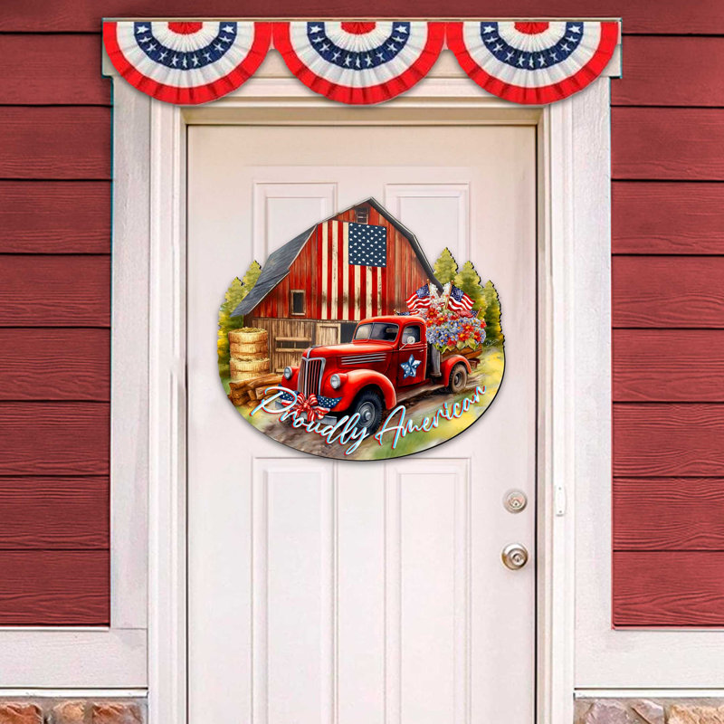 Décoration murale en bois résistant aux intempéries Arrastia, H 12 po x l 11 po x P 1 po