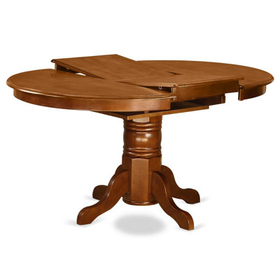 Hotham 7 Piece Extendable Solid Wood Dining Set in Saddle Brown by Charlton Home