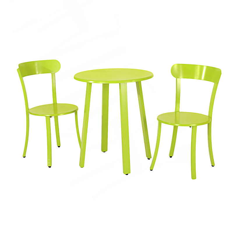 Ensemble bistro d'extérieur avec structure en métal