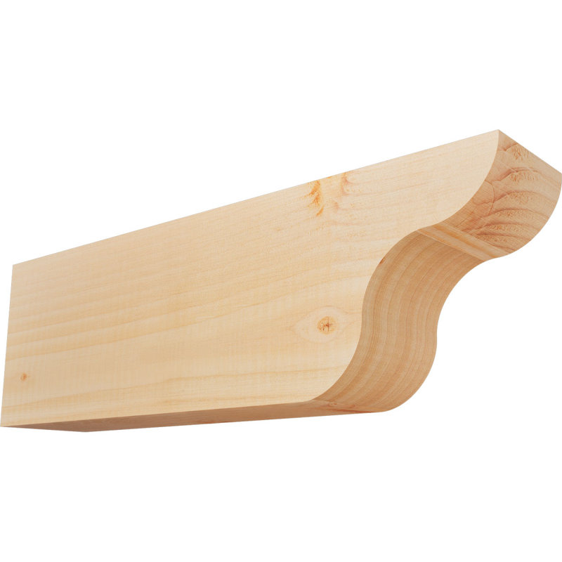 Queue de chevron lisse Carmel, Douglas, H 6 po x l 3 1/2 po x L 18 po