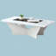 Table basse 1Pc White Finish