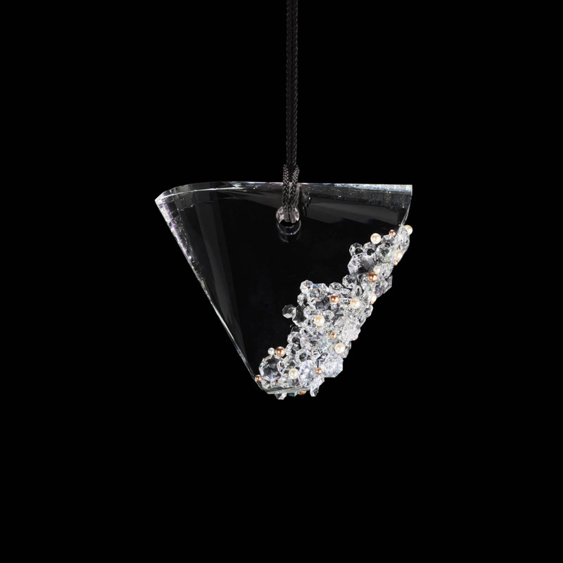 Addesion 1 - Light LED Pendant, Polished Chrome/Black Rope