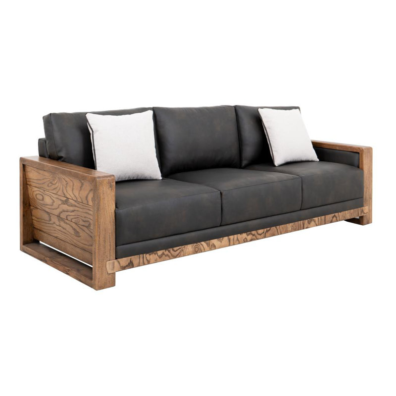 Wooden Frame, Upholstered Sofa