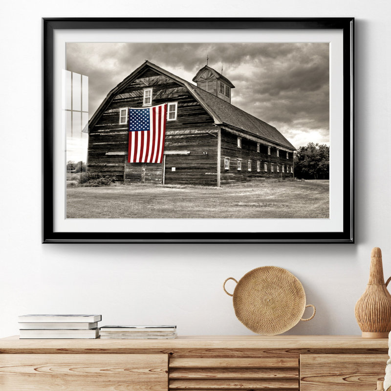 Modern Barn III - impression encadrée, Cadre noir, H 18,5 po x l 24,5 po x P 1,5 po