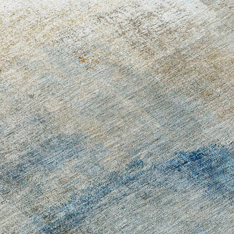 Lamanna Washable Abstract Indoor / Outdoor Rug, Rectangle 1'8" x 2'6"