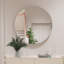 Baum Nordic Round Bathroom Framed Mirror Wall Hanging-1840925322-1840925327
