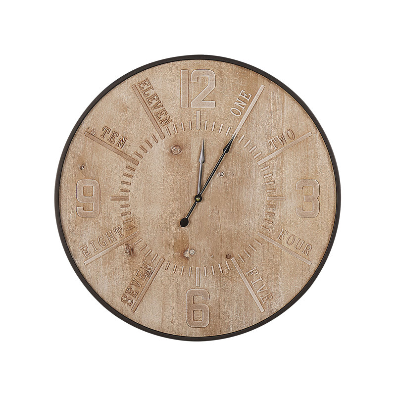 Mcspadden Wood Wall Clock