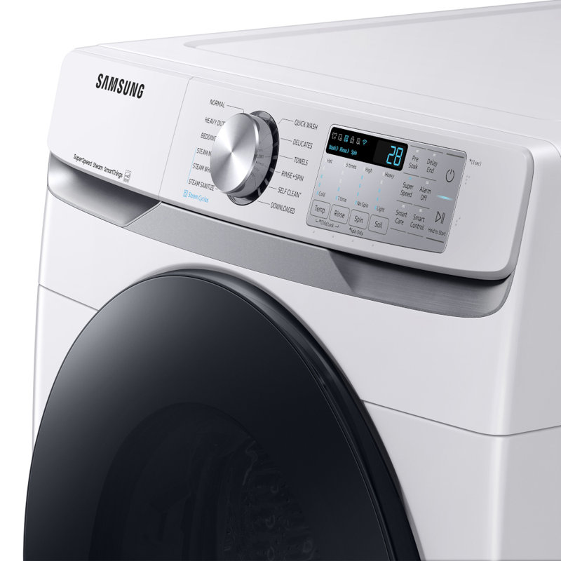 Samsung 4.5 cu. ft. Large Capacity Smart Front Load Washer with Super Speed Wash, White