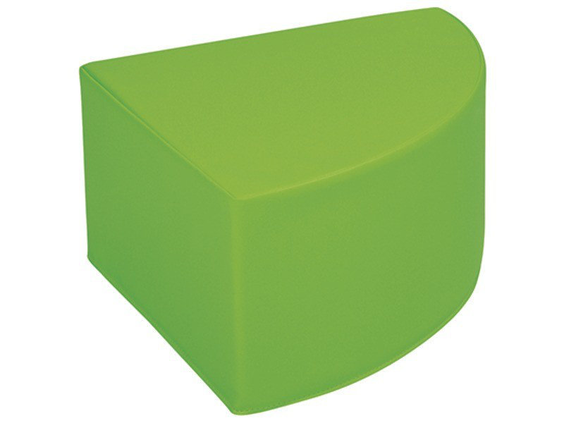 Pouf quadrant de base - Hauteur du siège: 6 po, Vert, H 7 po x l 15,75 po x P 15,75 po