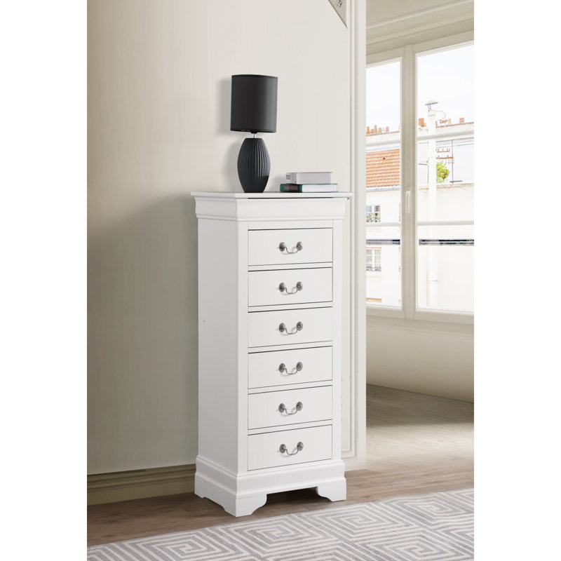 Commode à linge Louis Phillipe, Blanc
