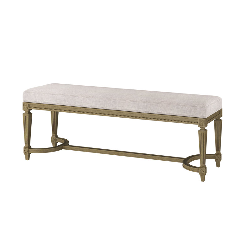 Banc de rangement Grant, Dune, Vault brouillard (tissu performance) 1172-93