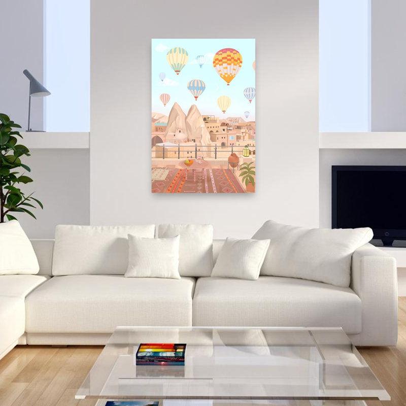 Affiche murale abstraite de fruits de Cappadoce, H 48 po x l 32 po