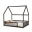 Lits sécuritaires pour lit double, structure de maison en bois de pin, chambre d'enfant de ferme