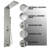 VEVOR 50'' Shower Panel with Adjustable Shower Head-54247398
