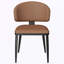 Ensemble de 2 chaises de salle à manger en bois et en tissu rembourré-740649571-740649572