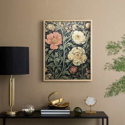 WM MORRIS Series CMLIII Framed Print - Solid Wood