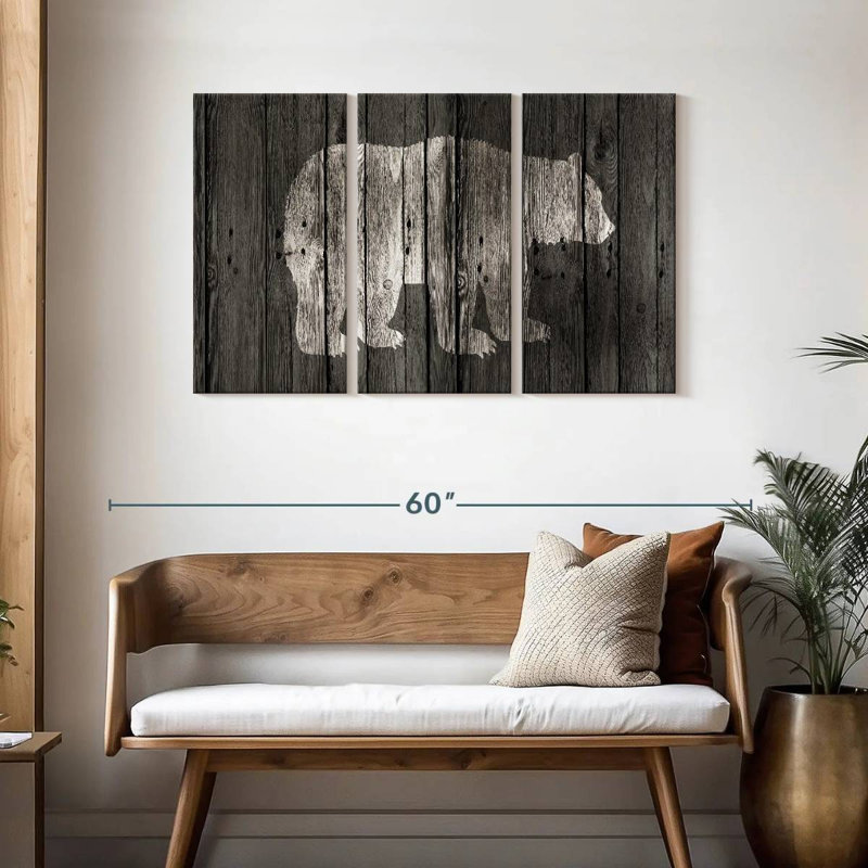 Brampt Bear Lodge, 28" H x 45" W