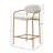 Genie Upholstered Arm Counter Stool, Pearl Grey