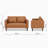 Jordy Faux Leather Loveseat-287458530