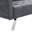 Canapé convertible en lin respirant gris foncé pour une atmosphère paisible décor polyvalent-49494592