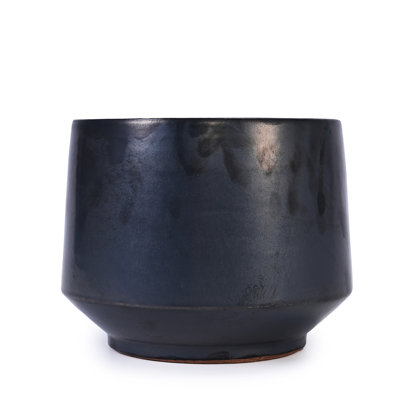3 Pieces Of Antique Gray Ceramic Planters For Patio, Garden Or Living Room, All-Weather Durability, Drainage Plant Roots, 14.67" X Base Size Flowerpots In Gray, Piece , Modern Design Windowsill,