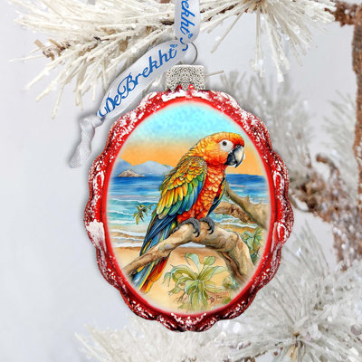 3.5'' Glass Animals Lighted Holiday Shaped Ornament