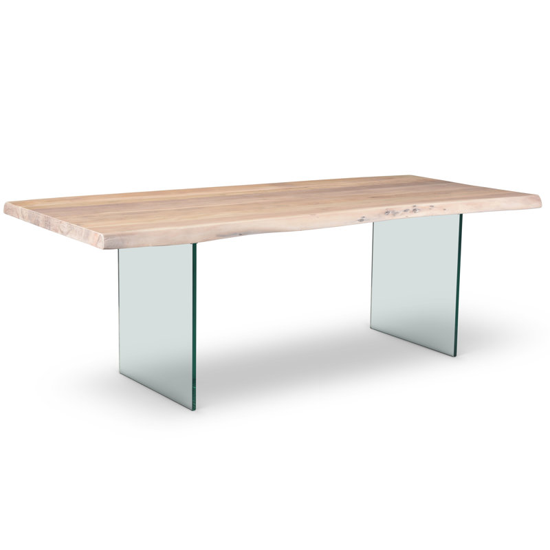 Acacia Solid Wood Top Dining Table, Americano, 116" L x 40" W