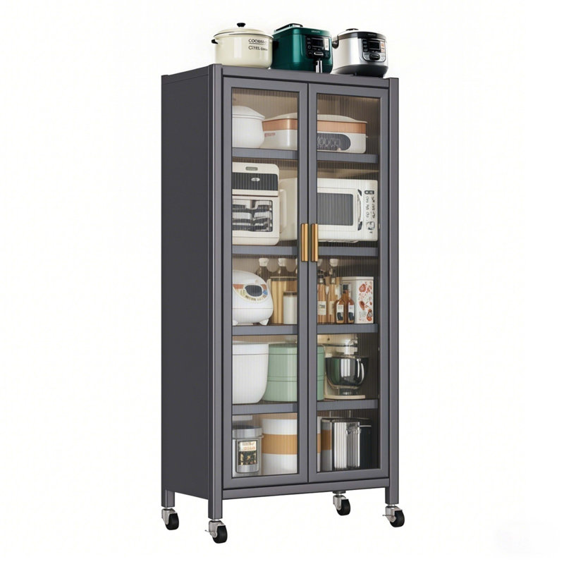65" Kitchen Pantry Storage Cabinet